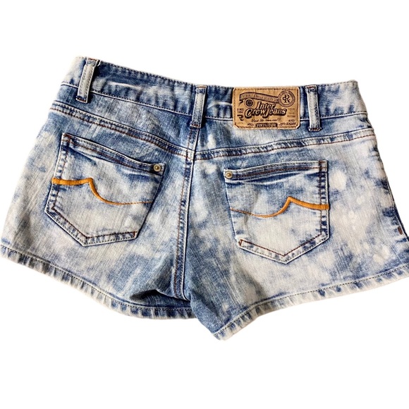 Vintage Style Acid Wash Jean Shorts, Size S - Picture 1 of 9